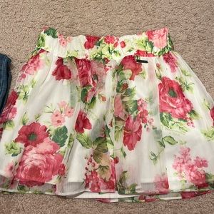 Abercrombie & Fitch floral skirt